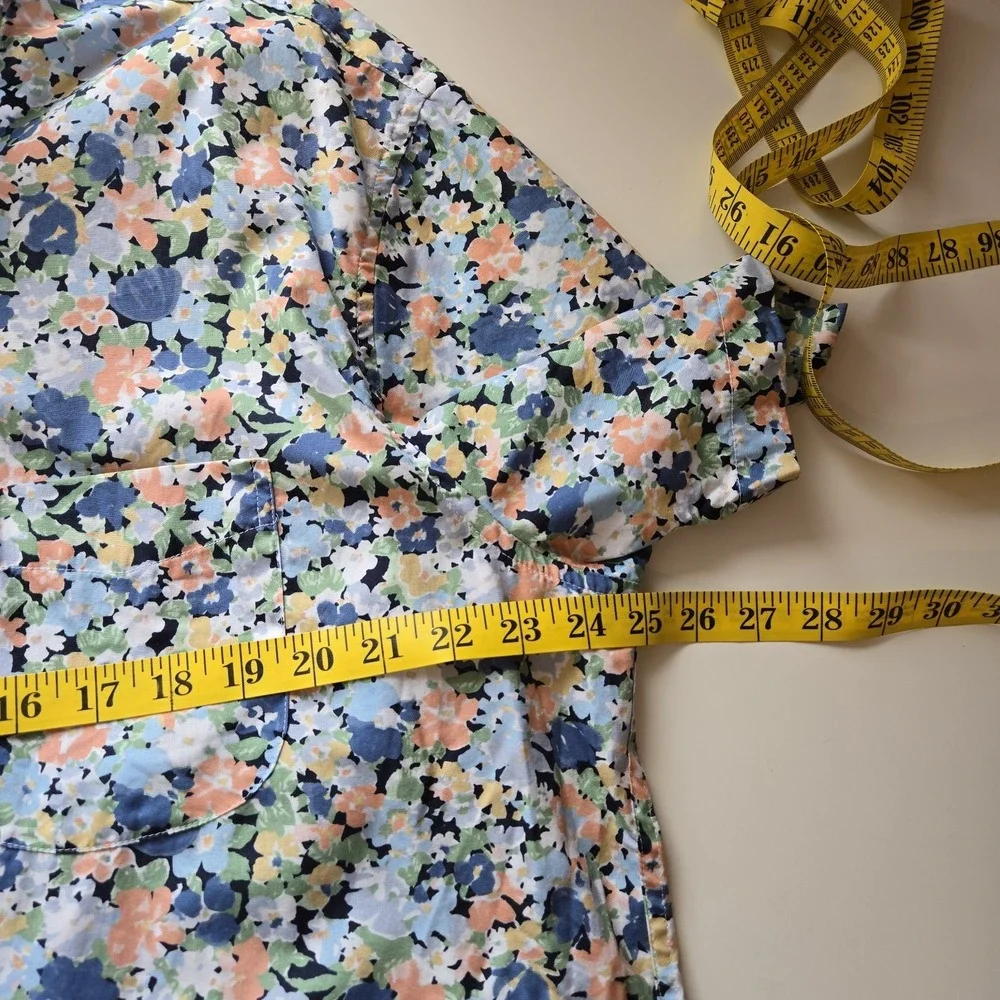 Secret‎ Wash Shirting Sewn For J. Crew Men's Cotton Floral Shirt Size XL